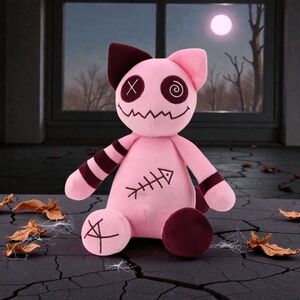 Scary Creepy Zombie Cat Halloween Horror Plush Toy 23cm